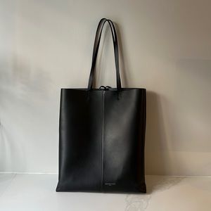 Italian Leather Black Laptop Bag